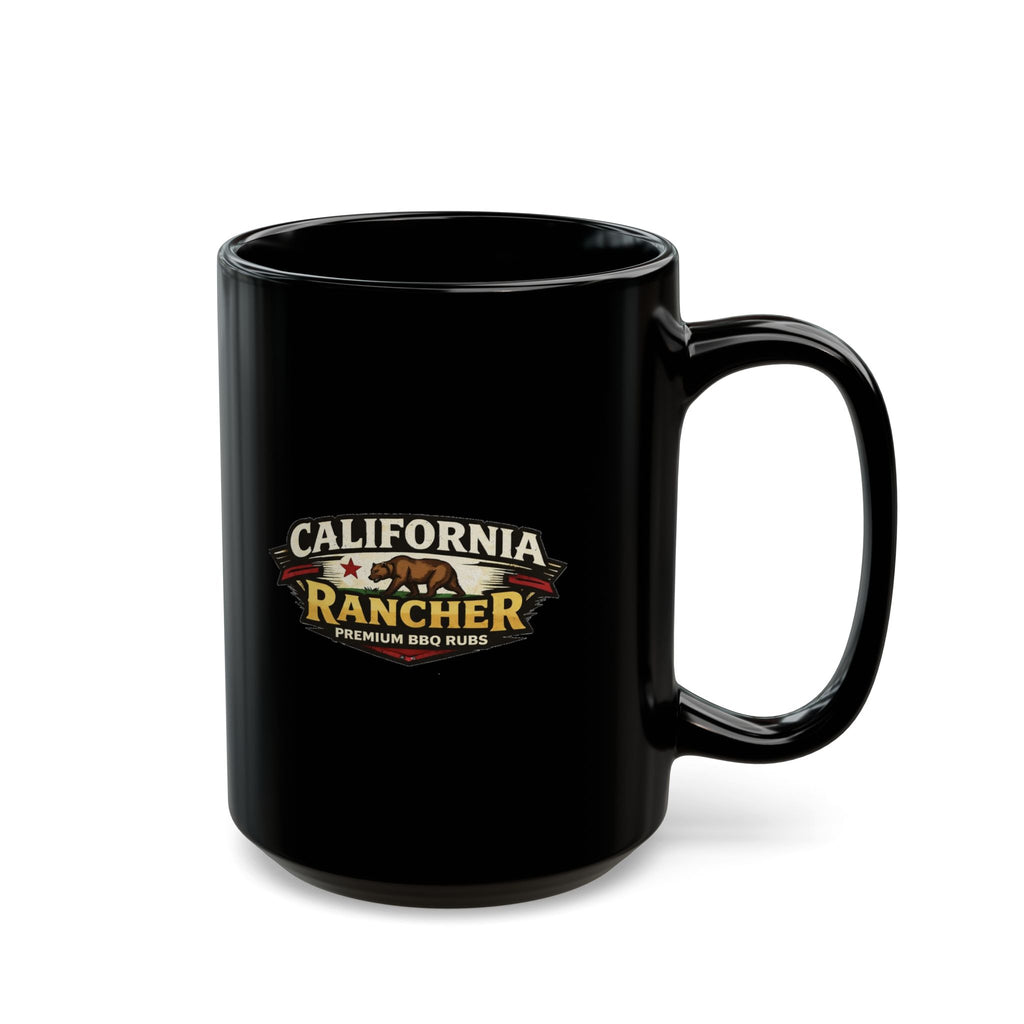 Santa Maria Grilling Black Coffee Mug  (15oz)