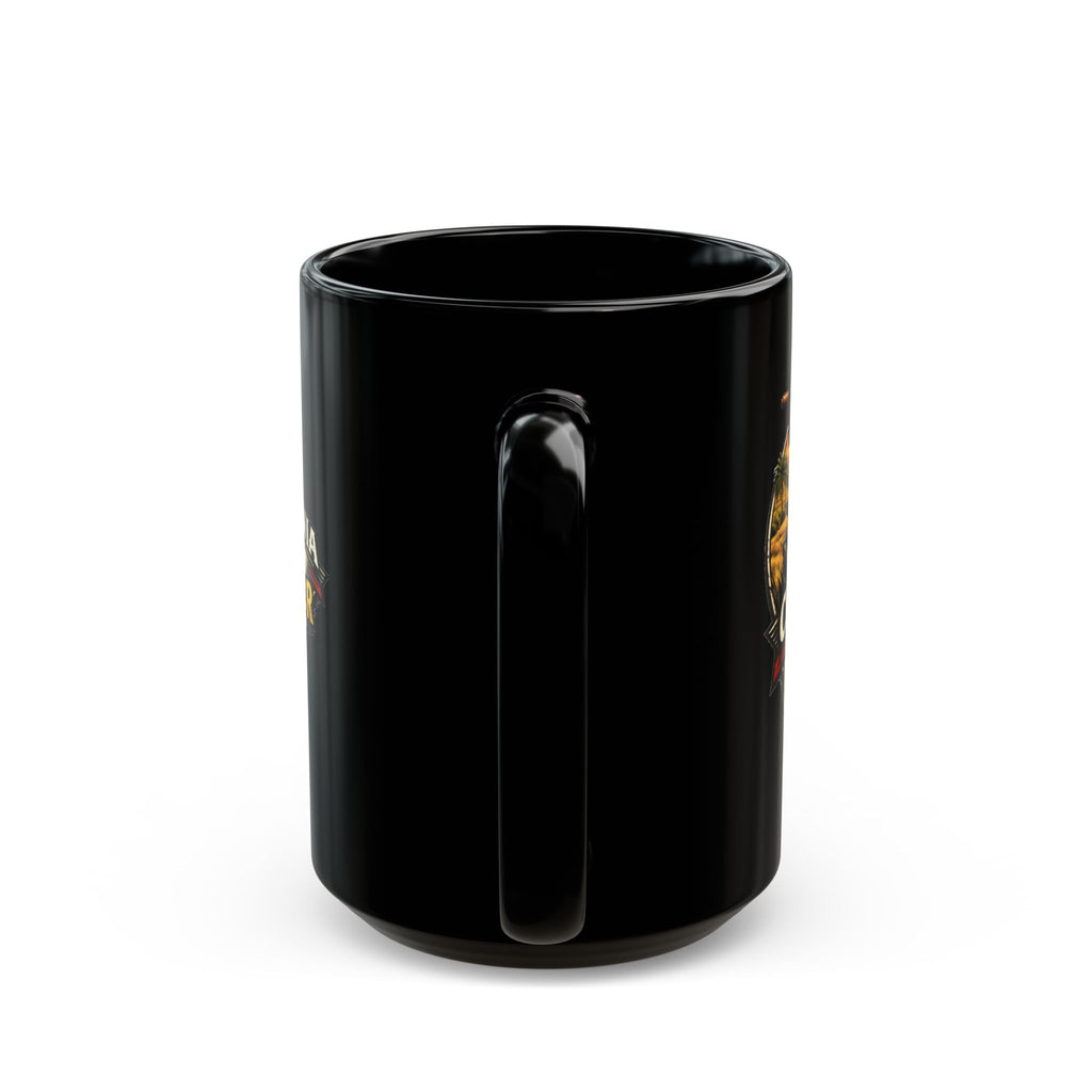 Santa Maria Grilling Black Coffee Mug  (15oz)